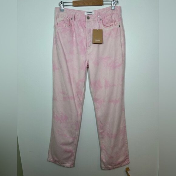 Reformation Cynthia Stretch High Rise Straight Long Jeans Size 29 - Picture 3 of 9